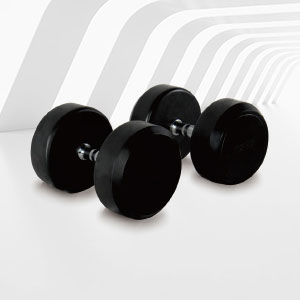 DP-01黑色固定包膠啞鈴健身器材廠家批發